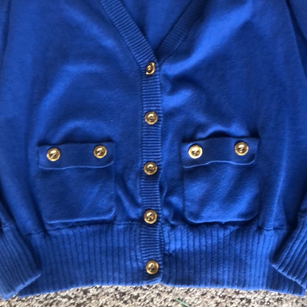 - CAbi Blue Cadet Cardigan  Style 668-Large - Picture 3 of 7